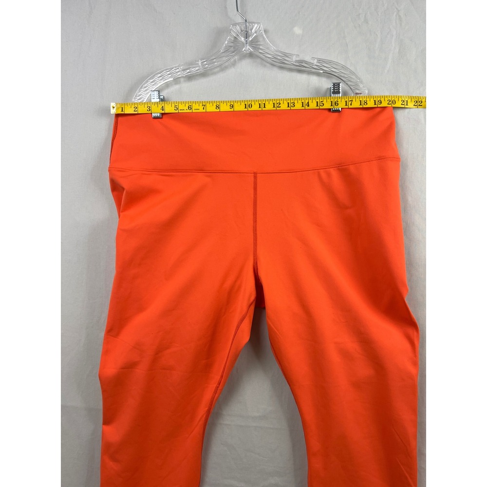 Fabletics PowerHold Leggings Womens 4X Orange High Rise 7/8 Compression Yoga - Picture 5 of 12